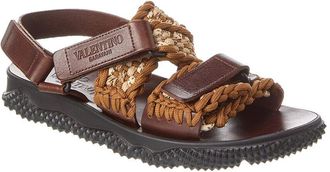 Valentino Rope & Leather Sandal