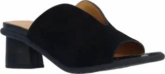 L'Amour Des Pieds Womens Ulka Leather Slip On Sandals In Black
