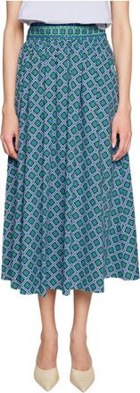 Marella Glauco Midi Skirt In Blue