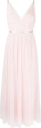 Needle & Thread Dames, Jurken, Roze, Maat: XS Satijn