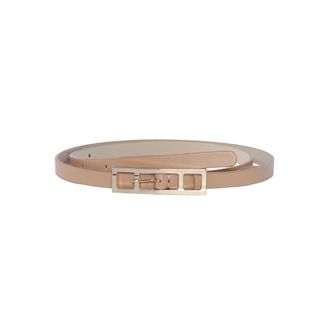 Fabiana Filippi Cinta in pelle di vitello con fibbia F - female - Fabiana Filippi - Belts - Beige - S - Accessories