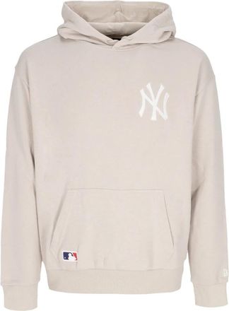 New Era Yankees Lichtgewicht Hoodie Essentials Sweatshirt - Heren - Hoodies - Beige - XL - Katoen - Hoodies & sweatvesten