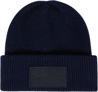 Iceberg Accessoires, Heren, Blauw, ONE Size, Pet met logo