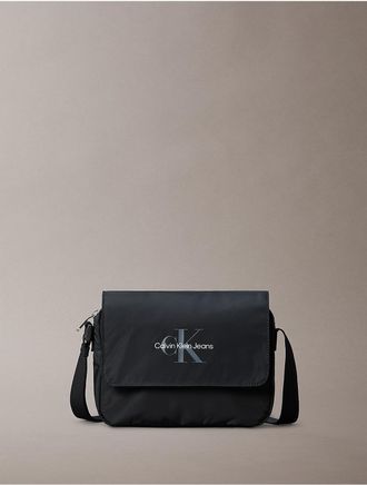 Calvin Klein Jeans Calvin Klein Mens Sport Essentials Flap Crossbody Bag - Black - OS