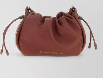 Brunello Cucinelli mellow bucket mini crossbody bag chain strap