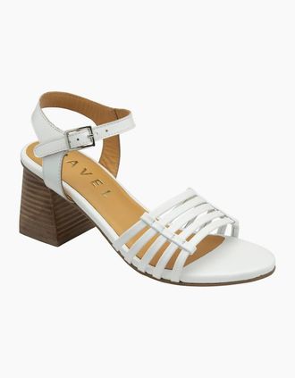 Ravel Womens Kiplin Womens Heeled Sandals - White - Size: 5