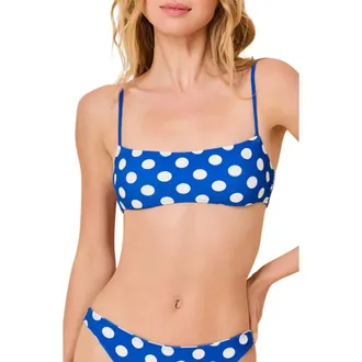 Solid & Striped The Daniela Reversible Square Neck Bikini Top in Olympian Blue at Nordstrom, Size X-Small