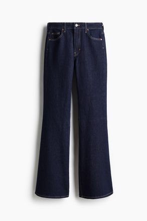 H&M Flared High Jeans - Dunkles Denimblau