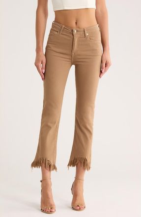 SIMKHAI River High Waist Straight Leg Jeans in Camel at Nordstrom Rack, Size 26
