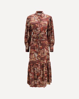 Alemais Ezra silk midi Shirt Dress Female 10