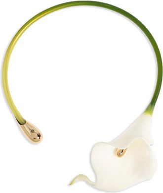Cult Gaia Choker Calla Lily - Bianco