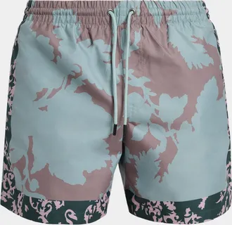 Dries Van Noten Men & apos;s Phibbs Floral-Print Lined Nylon Swim Trunks