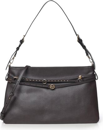 Pinko Pinko - Belt Bag Big - Dames - Tassen - Bruin - Maat: ONE Size Zijde