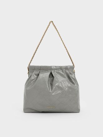 Charles & Keith Duo Double Chain Hobo Bag