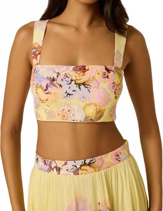 Hemant & Nandita Kysha Corset Top In Yellow
