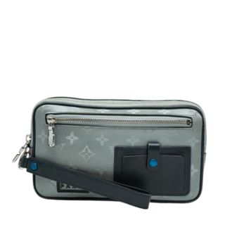 Louis Vuitton Pre-owned Satellite Alpha Clutch - Dames - Pre-owned - Grijs - Maat: ONE Size Leer