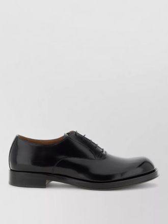 Dries Van Noten leather derby lace-up shoes