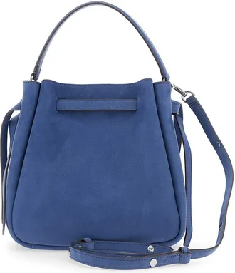 Tory Burch Womens Handbag Romy Bucket Blue Lamb Handbags Hand Bags