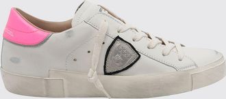 Philippe Model Sneakers Prsx basse bicolore in pelle di vitello con scudetto