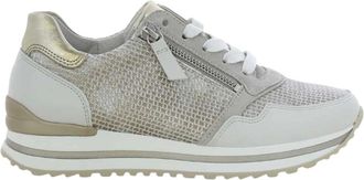 Gabor Schoenen, Dames, Grijs, 37 EU, Leer, Dames Sneakers 66.528 Z5