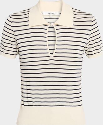 Frame Denim The Keyhole Polo