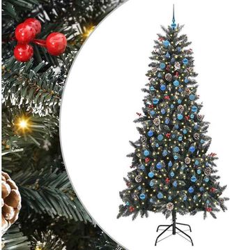 vidaXL &Aacute;rbol De Navidad Artificial Verde 240 Cm Pvc, Pl&aacute;stico Y Acero Vidaxl