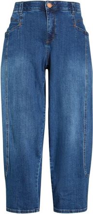 Wit & Wisdom High Waist Barely Barrel Jeans in Blue at Nordstrom, Size 20W