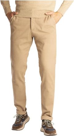 Zilton Chinos - Heren - Chinos - Beige - W31 L34 - Leer - Broeken