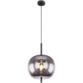 Globo Lighting L&aacute;mpara Colgante - Blacky - Negro - Vidrio Vidrio Ahumado - Globo