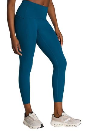 Spanx SPANXshape Booty Boost Side Pocket Leggings in Deep Cove at Nordstrom, Size X-Small