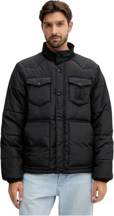 Just Cavalli Winterjassen - Heren - Winterjassen - Zwart - XL - Polyester - Jassen