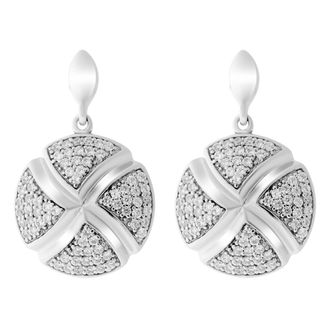 Orphelia WoMens 925 Sterling Silver Drop Earrings - ZO-6043 - One Size