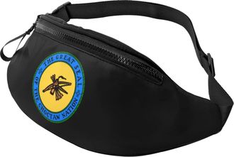 Generic The Great Sea Dogof The Choctaw Nation Waist Bag Bum Bag Unisex Bumbags For Marathon Gym Running 14X35Cm