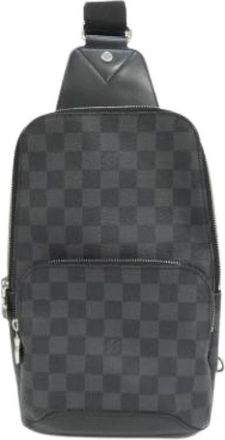 Louis Vuitton Pre-owned Cross Body Bags, male, Gray, Size: ONE SIZE Pre-owned Damier Graphite Shoulder Bag