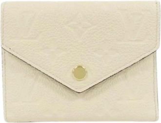 Louis Vuitton Pre-owned Wallets, female, Beige, Size: ONE SIZE Pre-owned Vintage Tri-fold Wallet