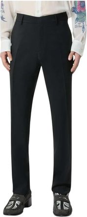 John Richmond Tailored Broeken - Heren - Nette broeken - Zwart - 2XL - Wol - Broeken