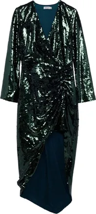SIMKHAI Emersyn sequin-embellished dress - women - Polyester - 6 - Green