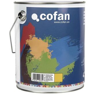 cofan Esmalte Sint&eacute;tico (4 L) Amarillo Real, Esmalte Sint&eacute;tico Al Disolvente Disponible En Una Amplia Gama De Colores Y Tonalidades Fabricado A Base De Resi
