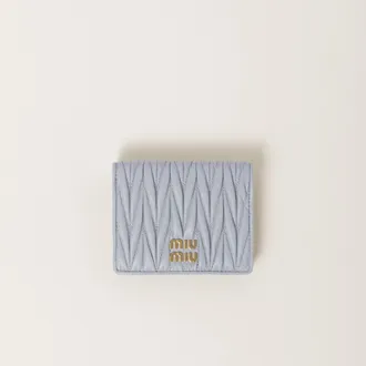 Miu Miu Small matelassé nappa leather wallet
