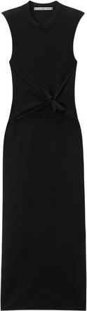 Alexander Wang Knotted Midi Dress - Womens - Polyamide/Elastane