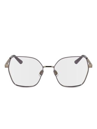 Calvin Klein geometric-frame glasses - Pink