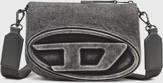 Diesel 1DR-Camera bag in washed denim - Crossbody Bags - Unisex - Grey