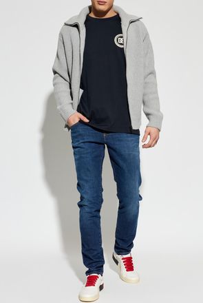 Dolce & Gabbana Skinny Jeans, Mens, Navy Blue