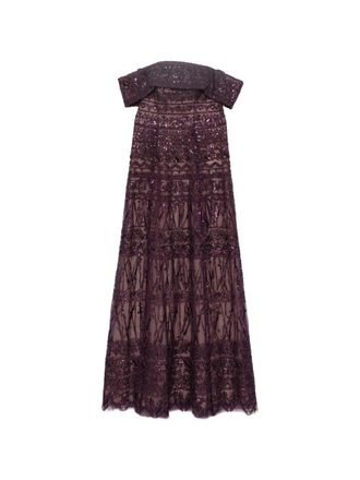Saiid Kobeisy Beaded Tulle Dress
