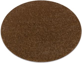 RugsX Rugsx - Alfombra Buenos Circulo 6650 Shaggy Liso, De Un Solo Color Beige Beige Circulo 150 Cm