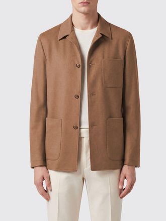 Canali Coat Men color Camel