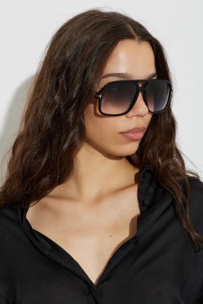 Tom Ford Falconer-02 Sunglasses, Unisex, Black