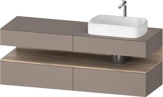 Duravit Qatego Consola Mueble Bajo Lavabo, 2 Extensiones, 2 - Duravit