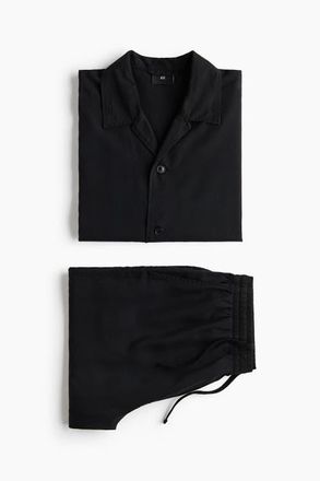H&M 2-piece Lyocell Set in Black at Nordstrom, Size X-Large