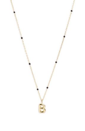 Argento Vivo Initial Pendant Necklace in Gold B at Nordstrom